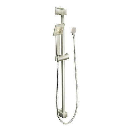 Moen S3879EPBN Single Function Hand Shower Package with Hose and Slide Bar in Brushed Nickel