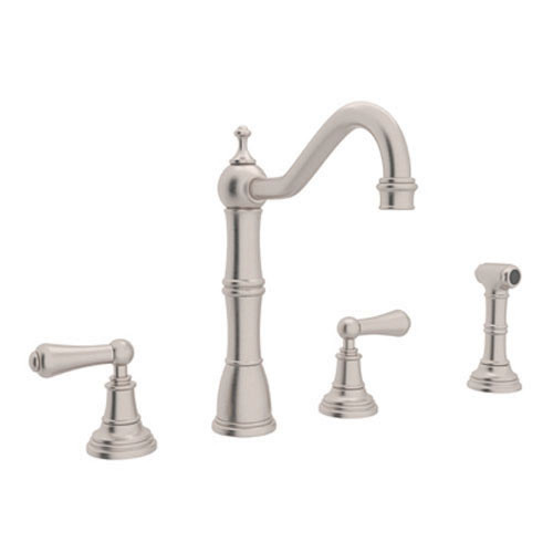 Widespread Kitchen Faucet in Satin Nickel