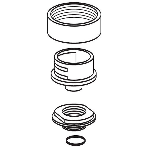 Collar and Nut Kit in Chrome
