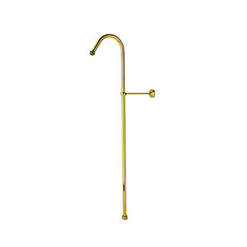 40in Rigid Hook Shower Riser in English Gold