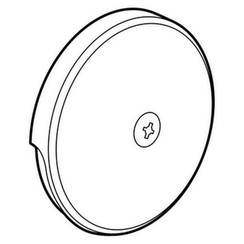 Single Hole Tub Overflow Faceplate in Chrome