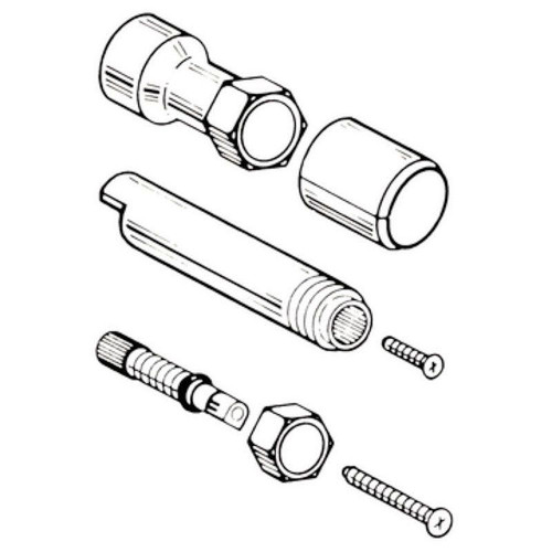 Handle 1in Extension Kit in Chrome