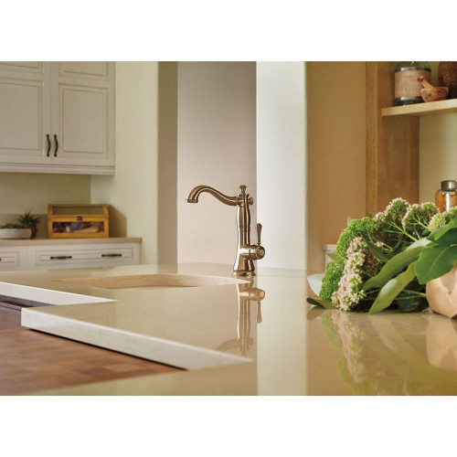 Single Handle Bar/Prep Faucet in Champagne Bronze