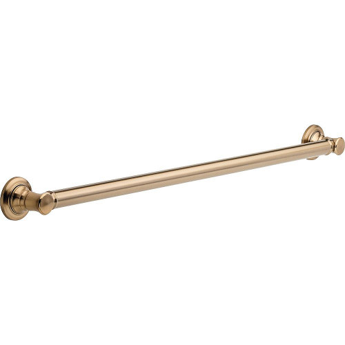 Traditional Decorative ADA Grab Bar - 36in in Champagne Bronze