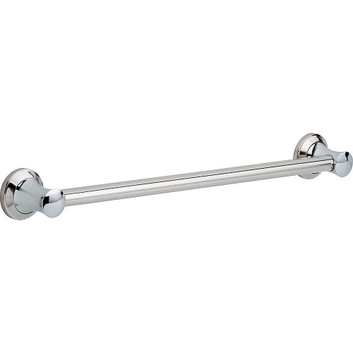 Transitional Decorative ADA Grab Bar - 24in in Polished Chrome