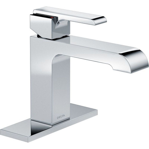 Single Handle Lavatory Faucet- Less Pop-Up in Polished Chrome