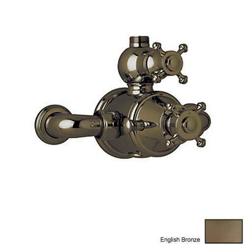 Exposed Thermostatic Shower Valve Trim in English Bronze