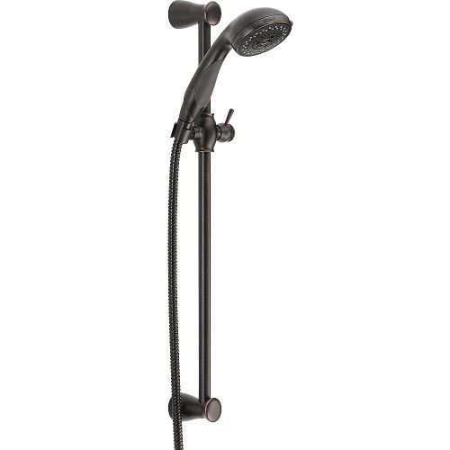 Delta 57014-RB Premium 3-Setting Slide Bar Hand Shower in Venetian Bronze