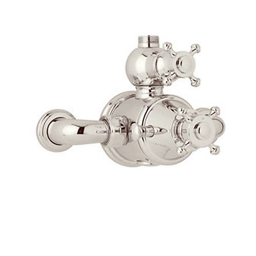 Exposed Thermostatic Shower Valve Trim in Polished Nickel