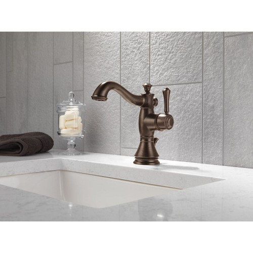 Delta 597LF-RBMPU Cassidy Single Handle Lavatory Faucet - Metal Pop-Up in Venetian Bronze