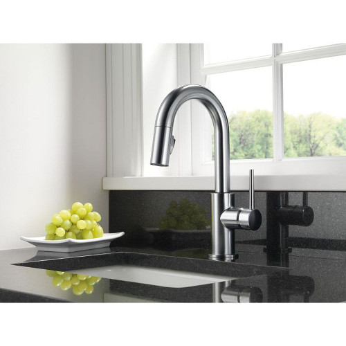 Delta 9959-AR-DST Single Handle Pull-Down Bar/Prep Faucet in Arctic Stainless