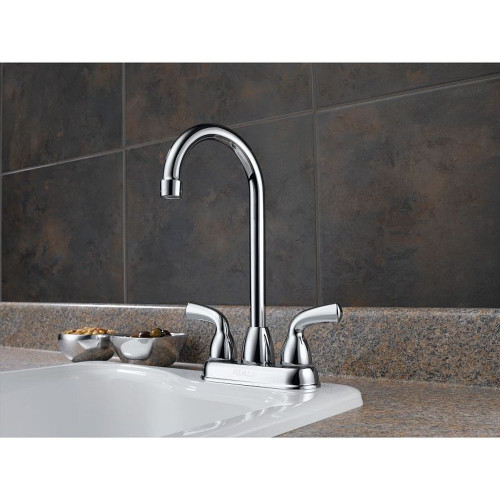 Two Handle Bar/Prep Faucet in Polished Chrome