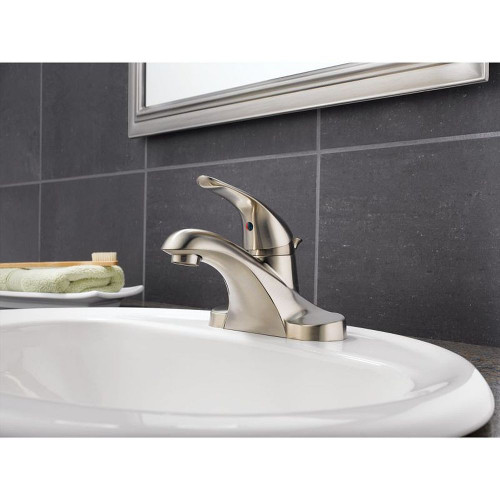 Delta B510LF-SS Single Handle Centerset Lavatory Faucet in Brilliance Stainless