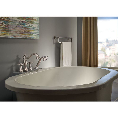 Two Cross Bath Roman Tub Handle Kit in Brilliance Stainless