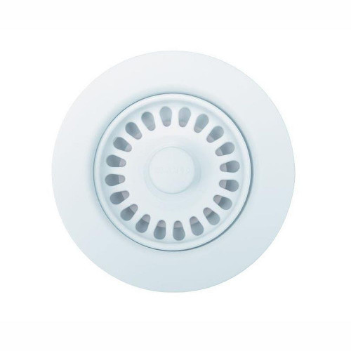 Disposal Flange Insert and Strainer Fits Over Existing Insinkerator Disposal Flange in White