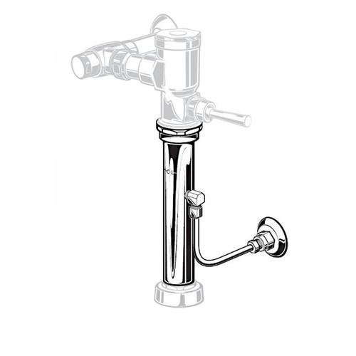 Trap Primer for Exposed Top Spud Toilet Flush Valves in Chrome