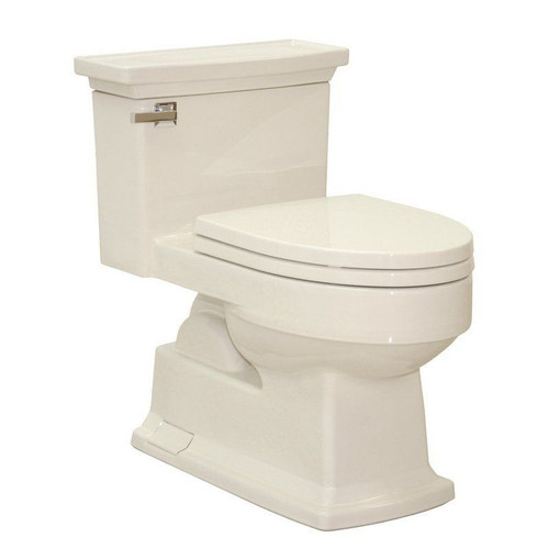 1.6 GPF One-Piece Elongated Comfort Height Toilet with Seat and G-Max Flushing Technology - Seat Included in Bone