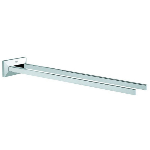 Grohe 40496000 Allure Brilliant 17-in Twin-Towel Bar in Chrome