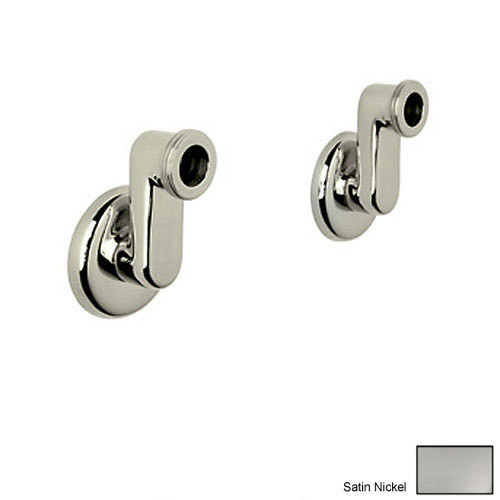 Set of Eccentric Wall Unions in Satin Nickel