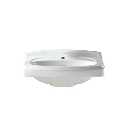 American Standard 0555.001.020 Pedestal Lavatory Top with Single Faucet Hole without Pedestal Leg in White