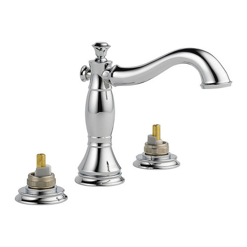 Delta 3597LF-MPU-LHP Cassidy Wall Mounted Bathroom Faucet in Polished Chrome