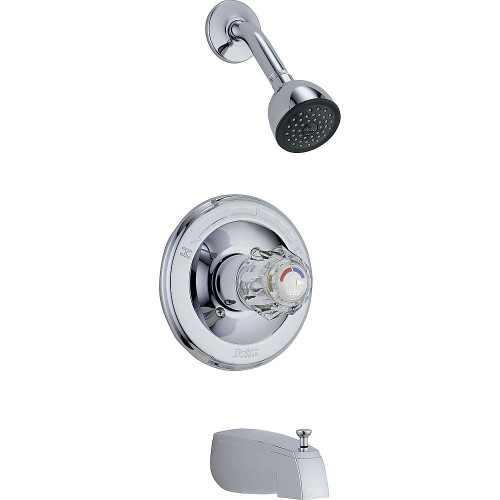 Delta T13422 Bath and Shower Trim with Monitorand Touch Clean Technologies in Polished Chrome