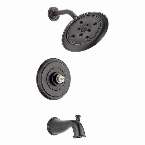 Delta T14497-RBLHP Cassidy Single Function Pressure Balanced Bath and Shower Trim Less Handle and Rough-In Valve in Venetian Bronze
