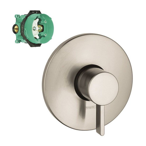 Hansgrohe K04233-01850BN Ecostat S Pressure Balance Trim with Rough-In in Brushed Nickel