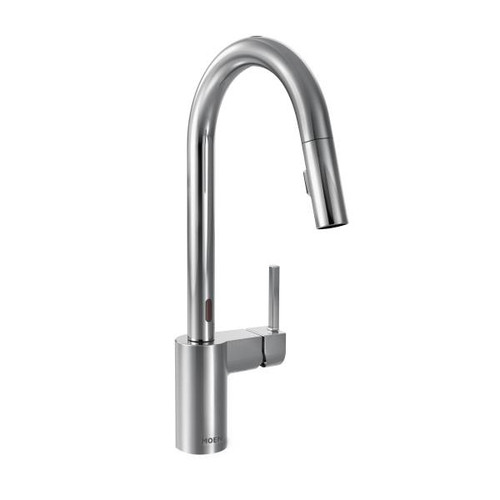 Metal Pullout Spray High-Arc Kitchen Faucet with Spout Swivel, MotionSense, and Reflex Technology in Chrome