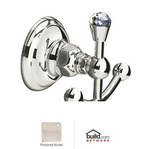 Rohl A1481CPN Double Hook Robe Hook in Polished Nickel