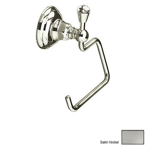 Rohl A1492CSTN Single Post Toilet Paper Holder in Satin Nickel