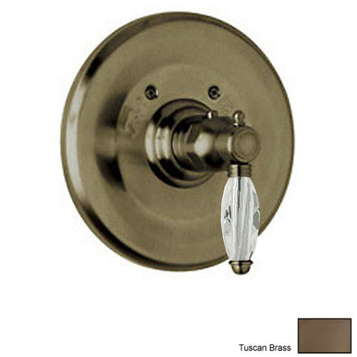 Thermostatic Shower Valve Trim in Tuscan Brass