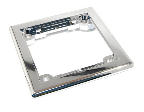 Exposed-Type Surface Mount Frame for Toilet and Urinal 1.0 GPF Flushometers in Chrome