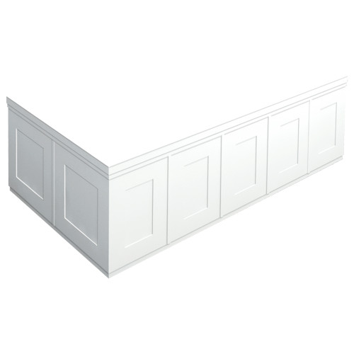 Transolid SCS32 32-in x 18-in End Skirt Panel in White