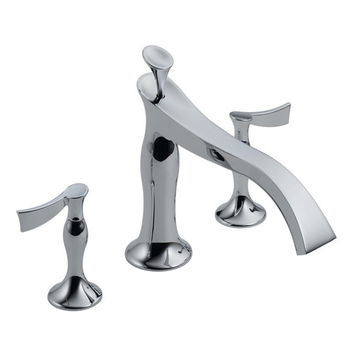 Brizo T67390-PCLHP Less Handles Roman Tub Trim in Polished Chrome
