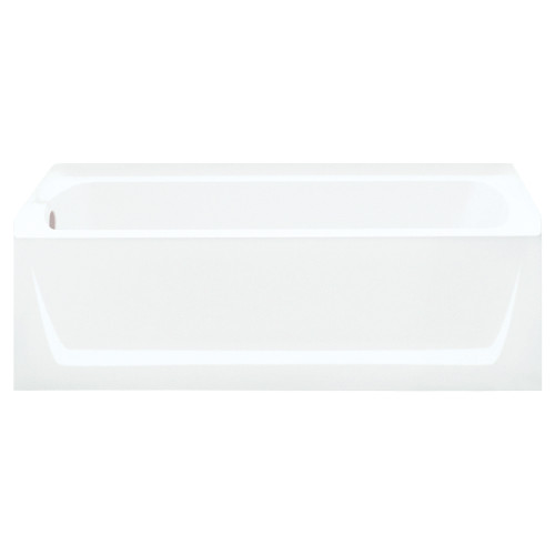 Sterling 71121110-LNR-0 60-in L x 32-in W Rectangular Skirted Bathtub with Left-Hand Drain in White