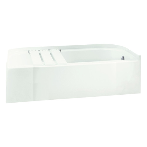 Sterling 71141124-LNR-0 60-in L x 30-in W Rectangular Skirted Bathtub with Right-Hand Drain in White