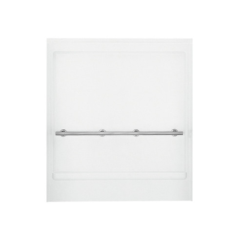 63-5/16-in x 65-1/4-in Shower Back Wall in White