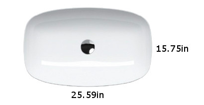 Lux 65 Washbasin in Satin White