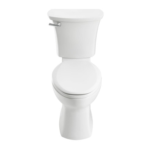 12" Rough-In Right Height Elongated 2-Piece Toilet Combo without Seat, in White