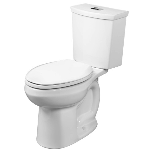 American Standard 2887218.020 H20Ption 1.28 gpf and 4.8 Lpf and 0.92 gpf and 3.5 Lpf Two-Piece Dual Flush Standard Height Elongated Toilet Less Seat, White