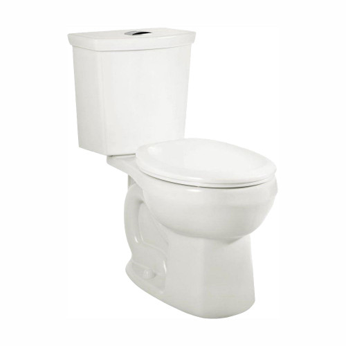 American Standard 2887518.020 H20Ption 1.28 gpf and 4.8 Lpf and 0.92 gpf and 3.5 Lpf Two-Piece Dual Flush Standard Height Elongated Toilet with Liner Less Seat, White