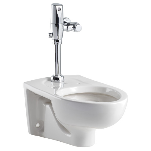 American Standard 3351528.020 Afwall 1.28 gpf and 4.8 Lpf Wall-Hung EverClean Toilet System with Touchless Selectronic Piston Flush Valve, White