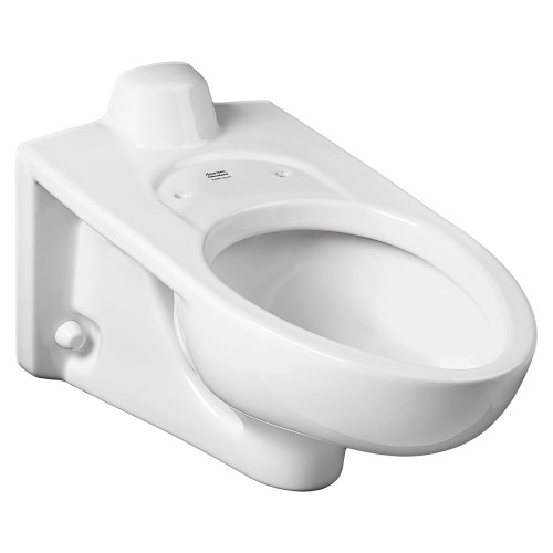 American Standard 3353101.020 Afwall 1.1 - 1.6 gpf 4.2 - 6.0 Lpf Millennium Back Spud Elongated Wall Hung EverClean Bowl, White