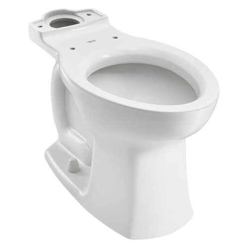 Right Height Elongated Bowl - without Seat, in White