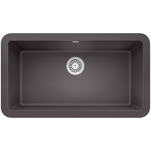 19-in x 33-in Granite 10-in Deep Kitchen Sink, in Cinder
