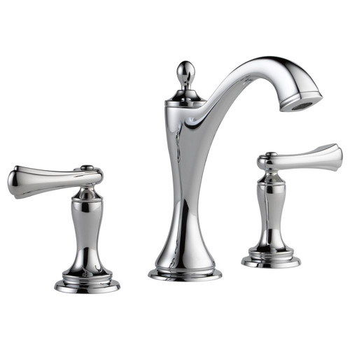 Brizo 65385LF-PCLHP-ECO Widespread Lavatory Faucet Less Handles in Chrome Finish, 1.2gpm Flow Rate