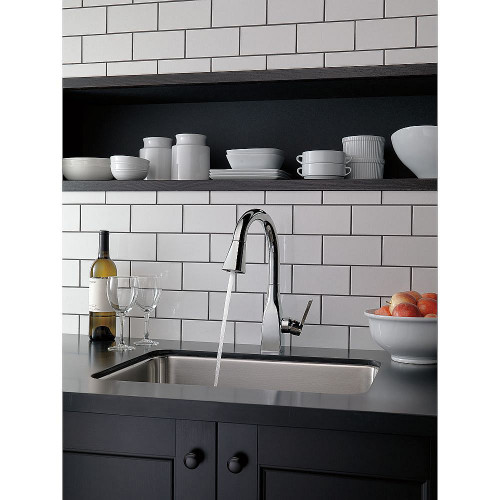 Delta 9983-DST Mateo Single Handle Pull-Down Bar/Prep Faucet in Chrome Finish