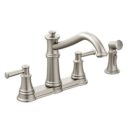 Spot Resist Stainless Two-Handle Kitchen Faucet