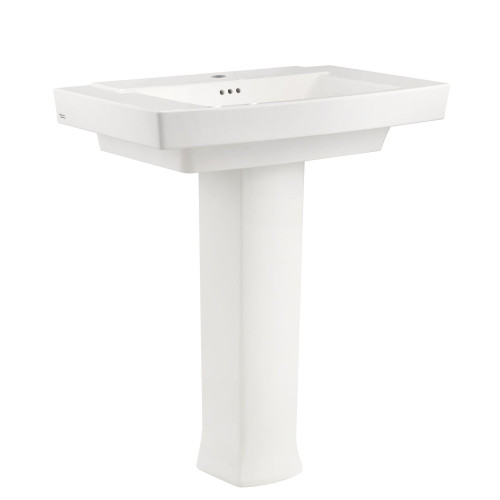 American Standard 0328100.020 Townsend Center Hole Only Pedestal Sink Top and Leg Combination, White